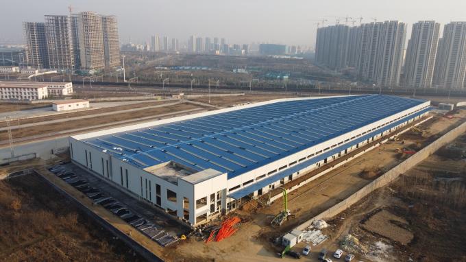 Construção de estrutura de aço pré-fabricada Fácil de montar Construção corrugada de metal Estrutura de aço Armazém 6