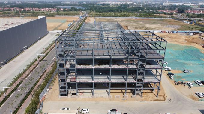 Construção de estrutura de aço pré-fabricada Fácil de montar Construção corrugada de metal Estrutura de aço Armazém 7