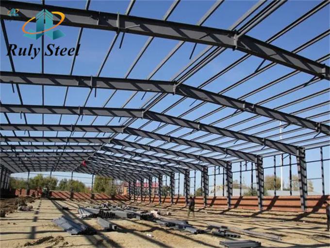 Construção de oficinas pré-fabricadas de coluna de viga de aço personalizada 1