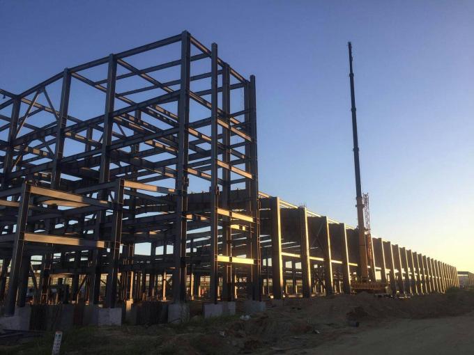 Estrutura de aço pré-fabricada de grande comprimento Construção Oficina de armazém Construção Metal pré-fabricado Seção industrial H 2