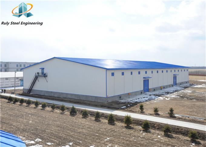 Estrutura de aço pré-fabricada de grande comprimento Construção Oficina de armazém Construção Metal pré-fabricado Seção industrial H 0