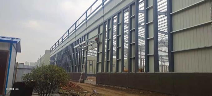 Venda a quente Estrutura de aço pré-fabricada Large Span Warehouse Workshop Edifício de fábrica Com construção de cimento de caldeira 2